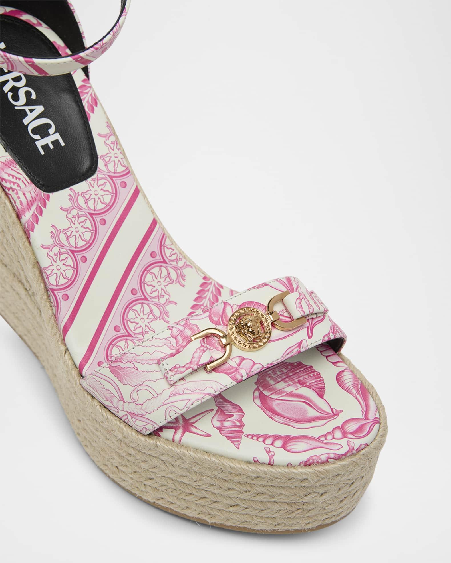 Medusa Calfskin Leather Espadrilles Product Image