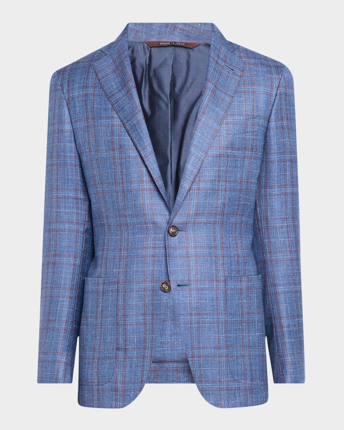 Men's Check Single-Breasted Sport Coat Product Image