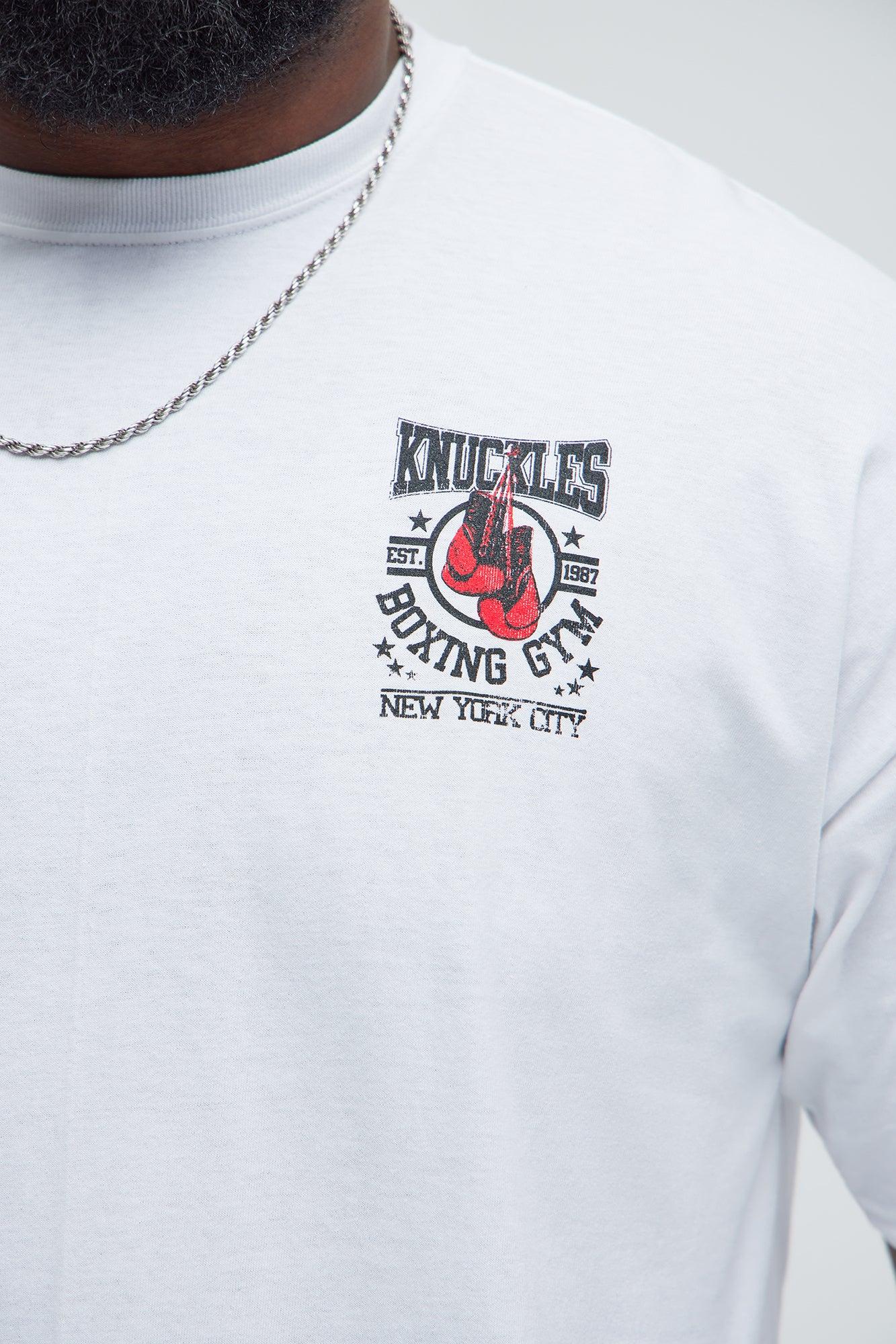 Knuckles Boxing Gym NYC Short Sleeve Tee - White Product Image
