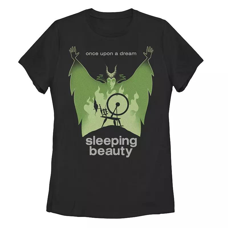 Disney Villains Sleeping Beauty Maleficent Spinning Wheel Juniors Graphic Tee, Girls Product Image