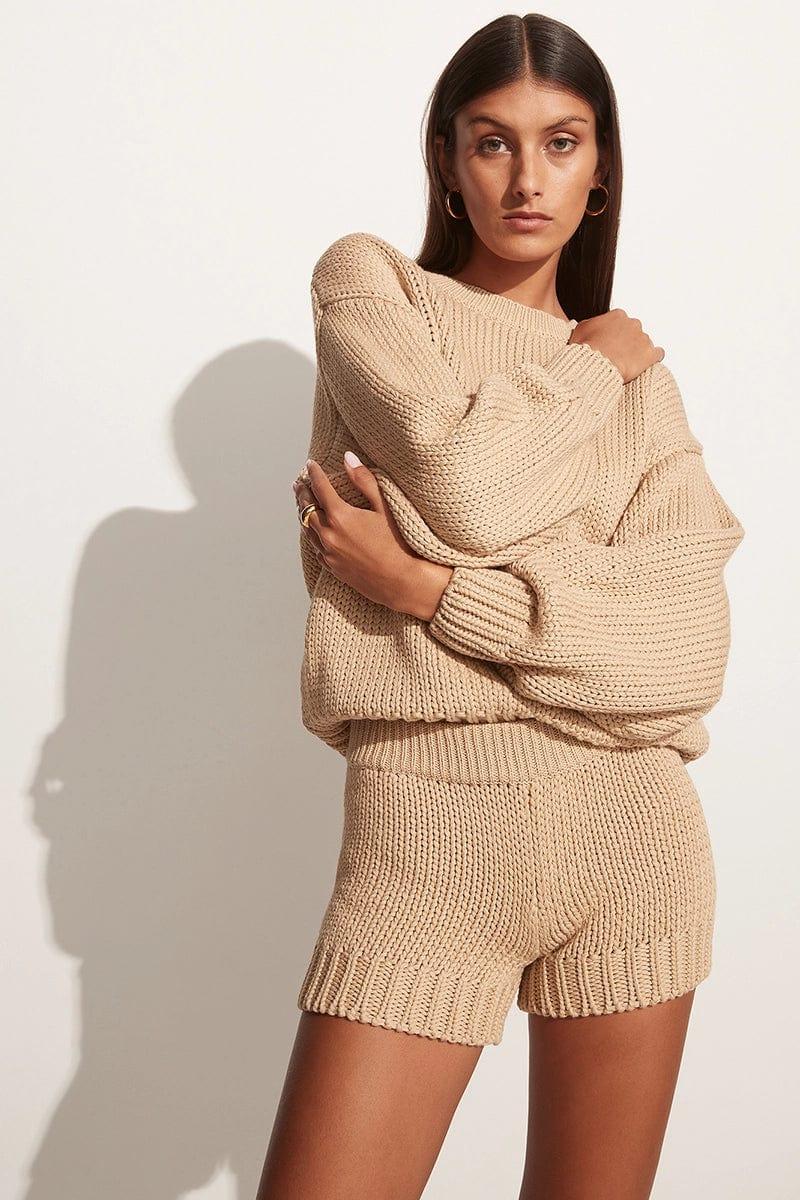 Myles Knit Shorts Cream - Final Sale Product Image