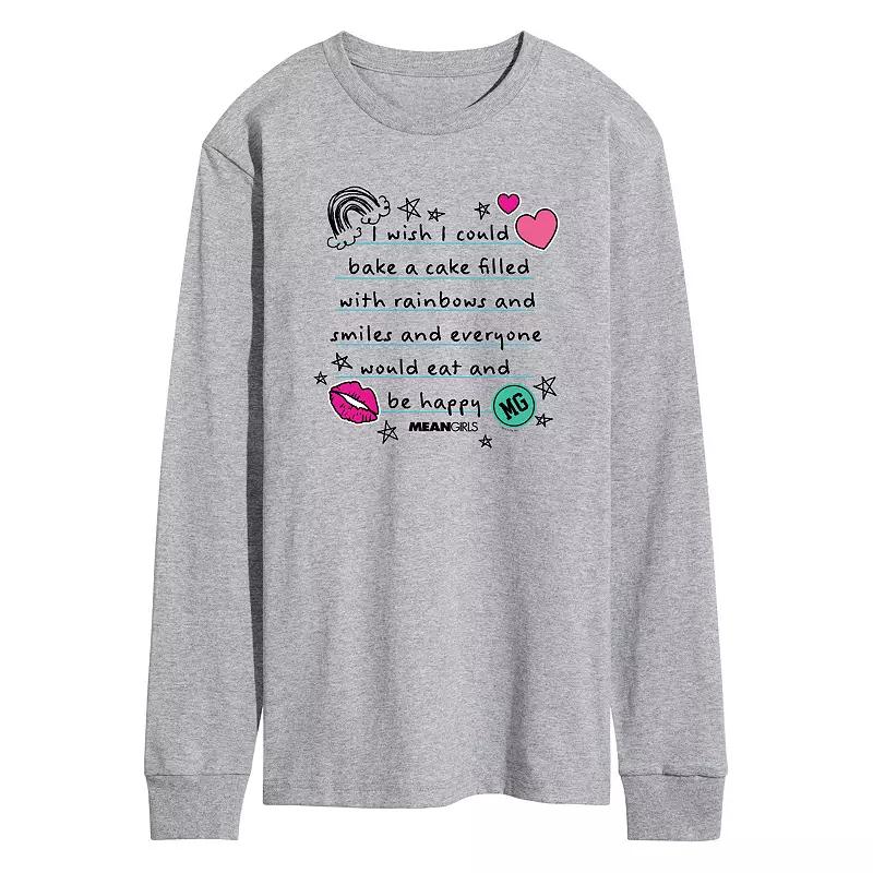 Men's Mean Girls Cake Filled Long Sleeve Graphic Tee,  Product Image