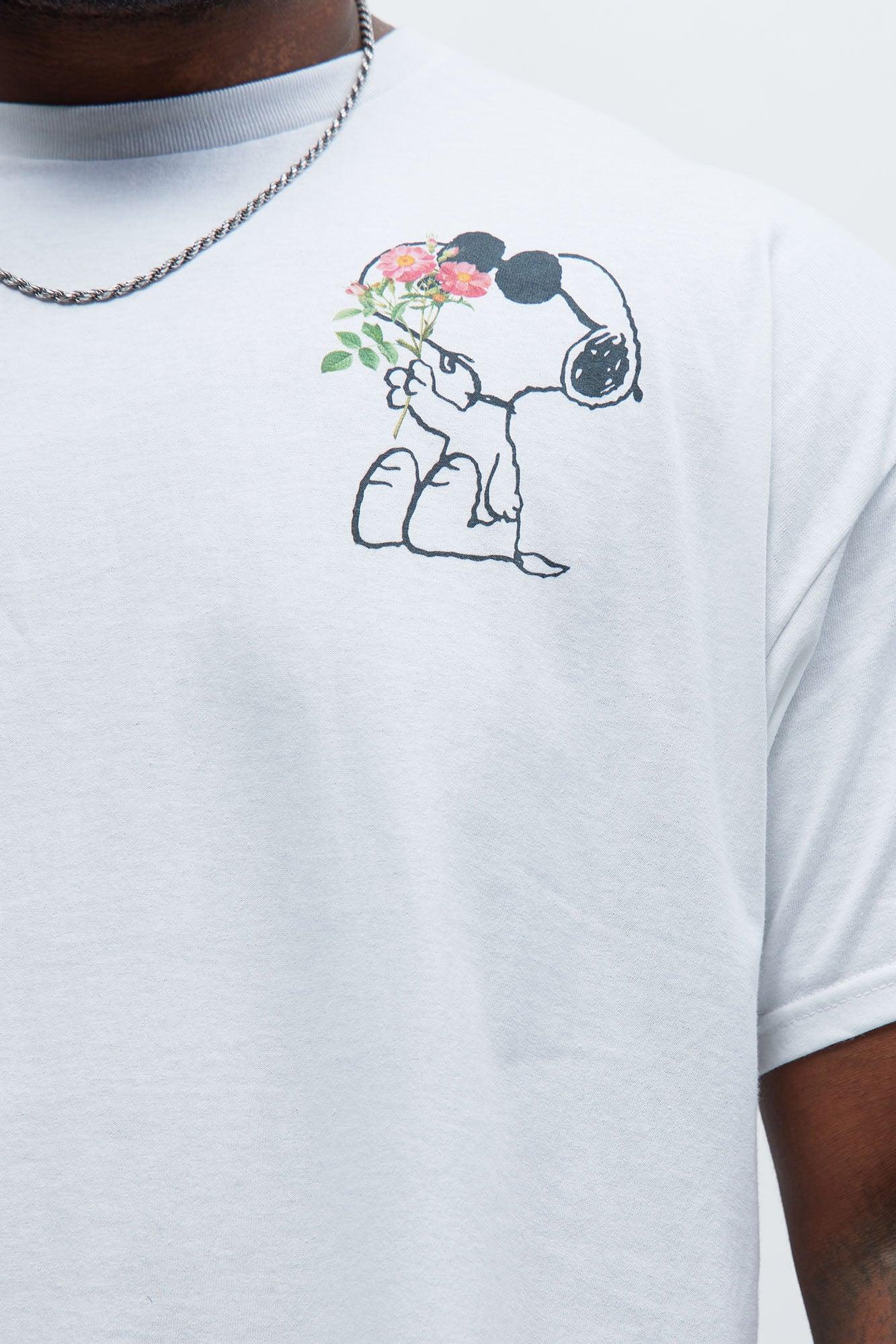 Peanuts Snoopy Sunglasses Short Sleeve Tee - White Product Image