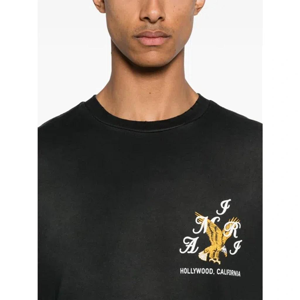 Black 'AMIRI' Eagle Oversized T-shirt Product Image