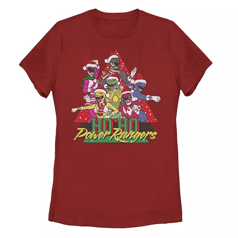 Juniors' Power Rangers Christmas Ho Ho Graphic Tee, Girl's,  Product Image