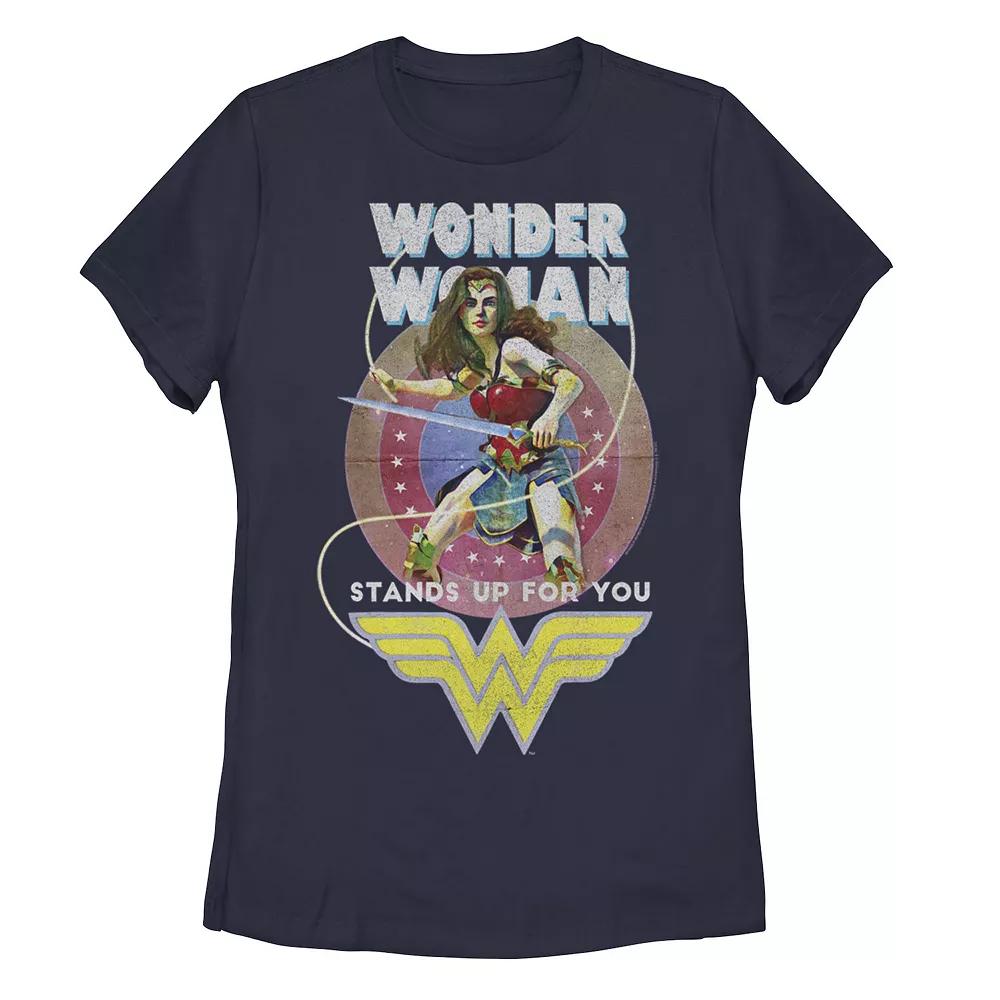 Juniors' DC Fandome Wonder Woman Stands Up For You Graphic Tee, Women's, Size: Medium, Royal Product Image