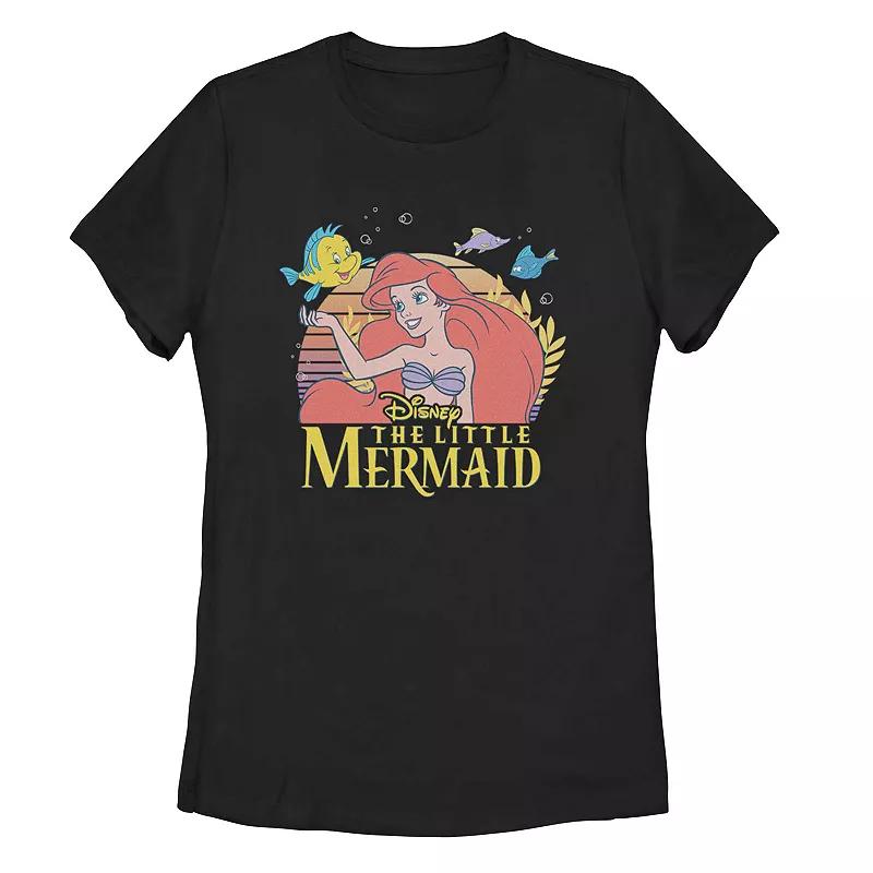 Juniors Disneys The Little Mermaid Classic Movie Logo Tee, Girls Product Image