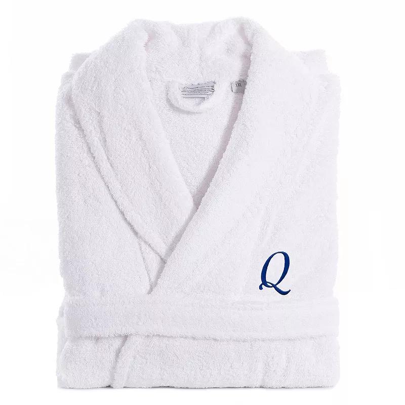 Linum Home Textiles Turkish Cotton Personalized Unisex Tie Front Terry Bathrobe, Adult Unisex,  Product Image