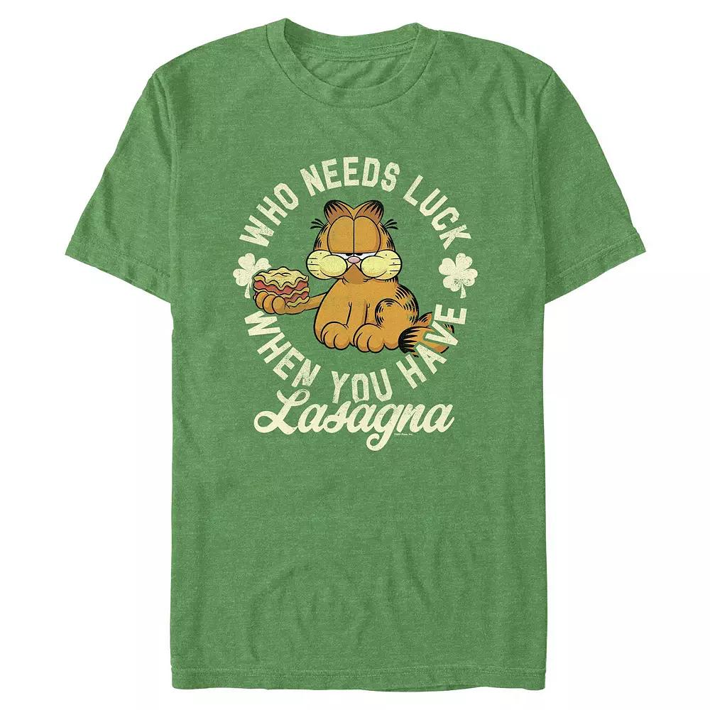 Big & Tall Garfield Who Needs Luck Graphic Tee, Men's,  Product Image
