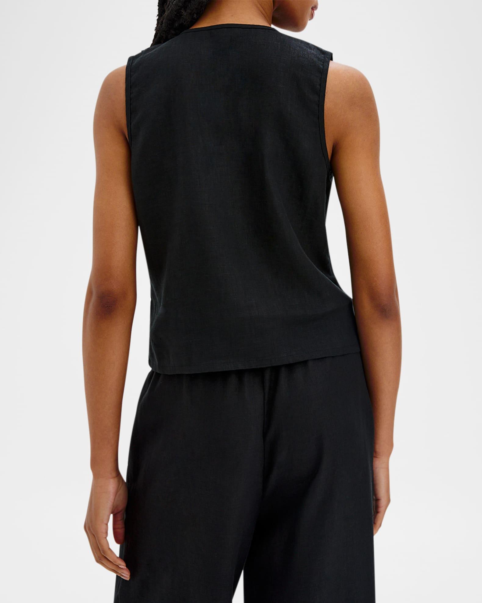 Oregon Linen Tie-Front Top Product Image