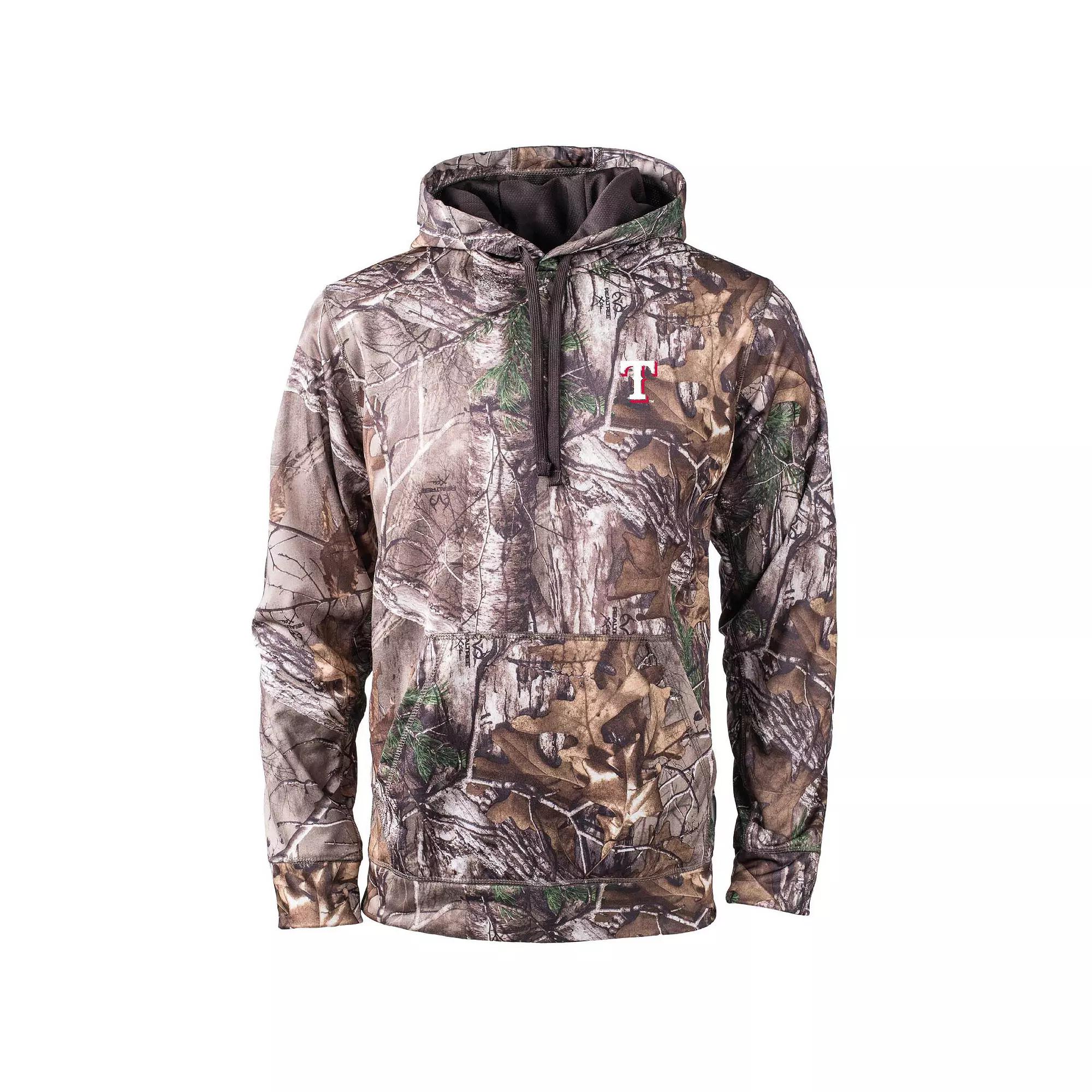 Men's Dunbrooke Camo Texas Rangers Champion Realtree Pullover Hoodie,  Product Image