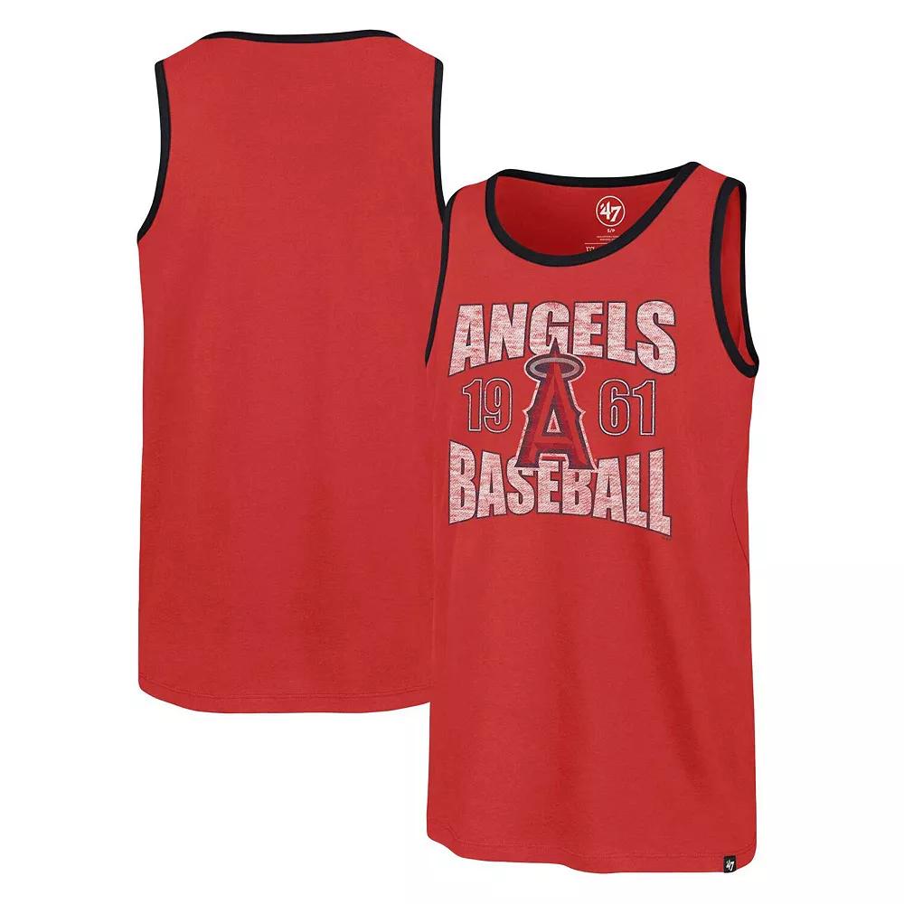 Men's '47 Red Los Angeles Angels Upload Franklin Tank Top,  Product Image