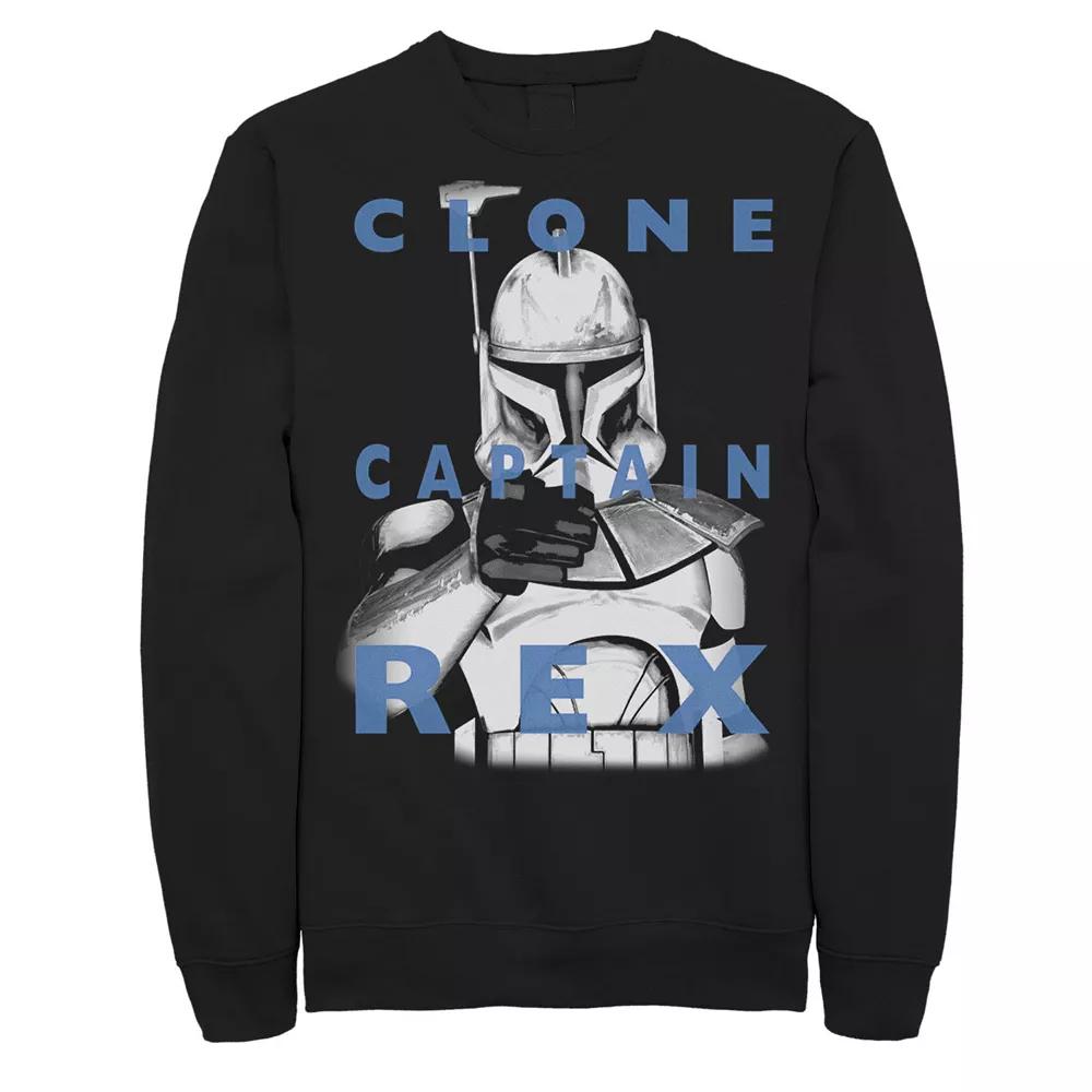 Men's Star Wars: Clone Wars Clone Captain Rex Text Overlay Sweatshirt,  Product Image