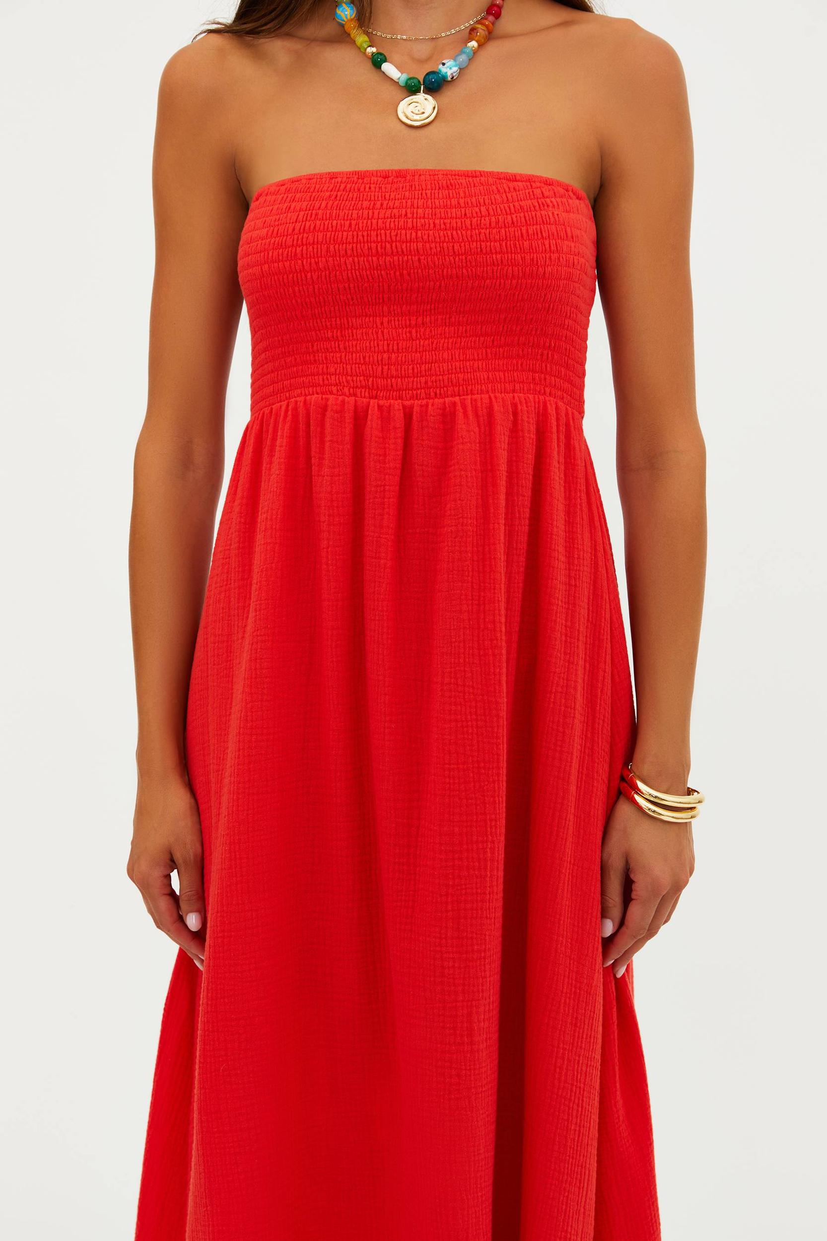 Yula Dress Hot Haze Product Image