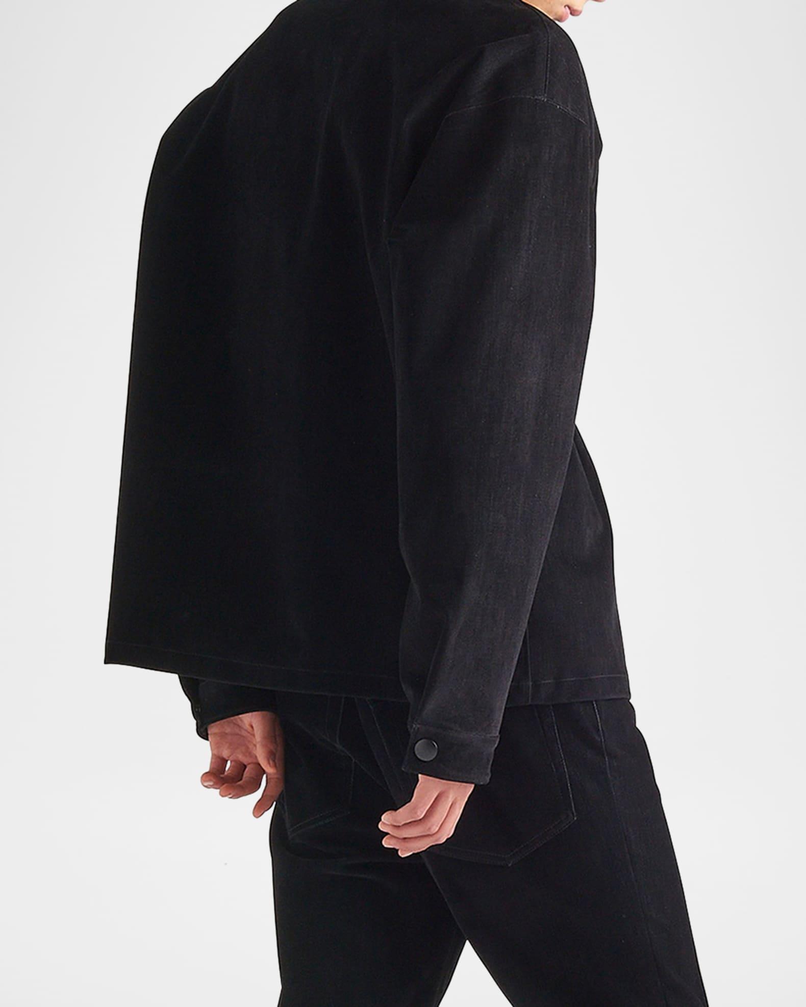 Men's Velvet Denim Snap-Front Shirt Product Image