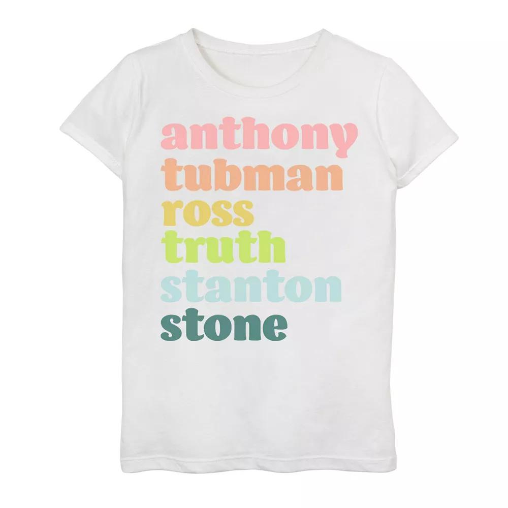 Girls 7-16 american Women Text Tee, Girl's, Size: Small, Athletic Grey Product Image