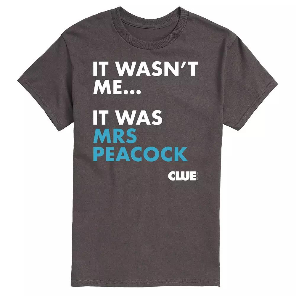 Men's Clue It Was Mrs. Peacock Graphic Tee,  Product Image