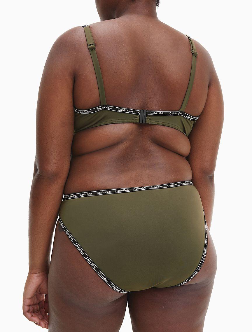 Plus Size Logo Tape Balconette Bikini Top Product Image