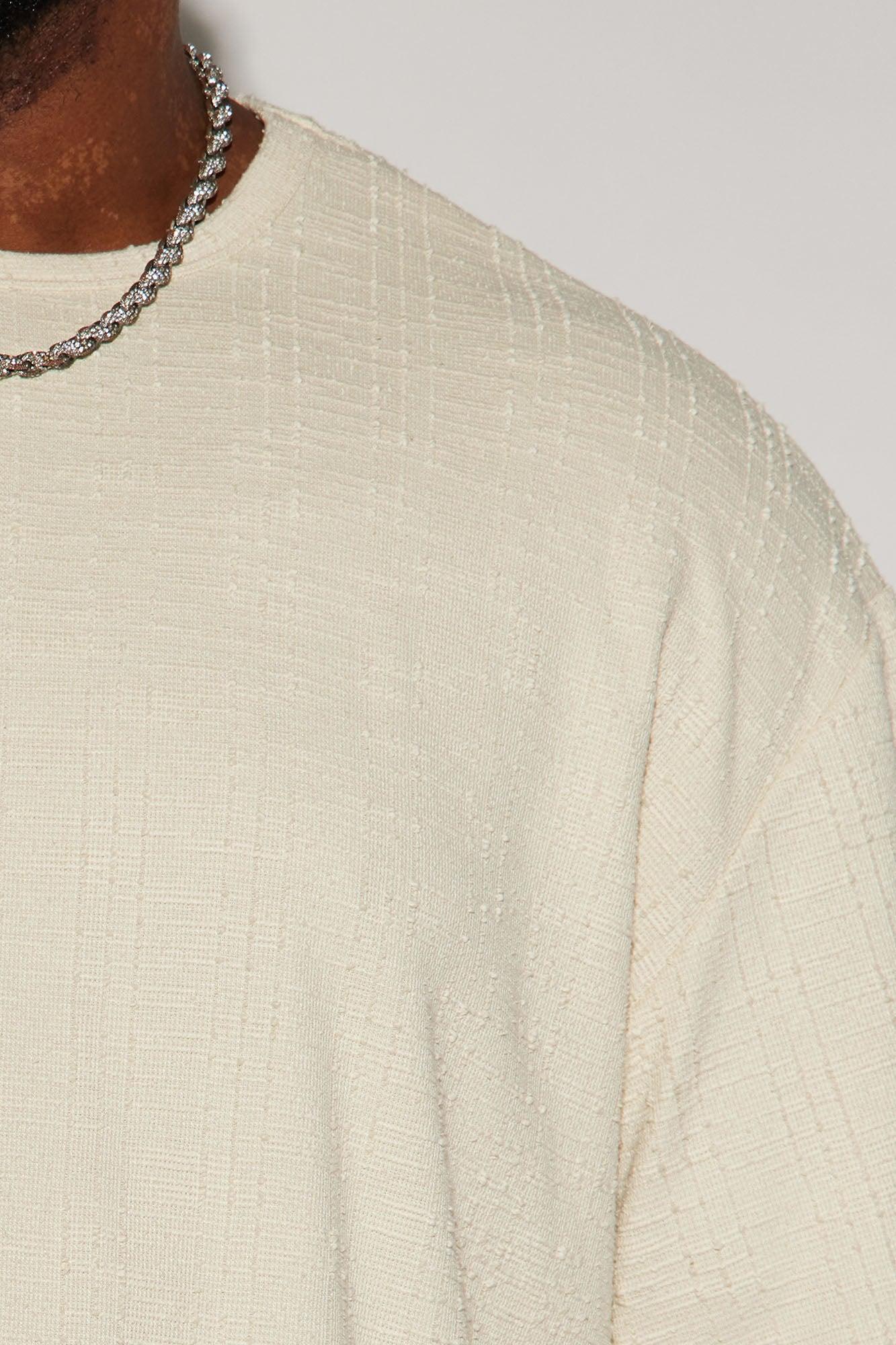 Jordan Textured Short Sleeve Tee - Off White Product Image