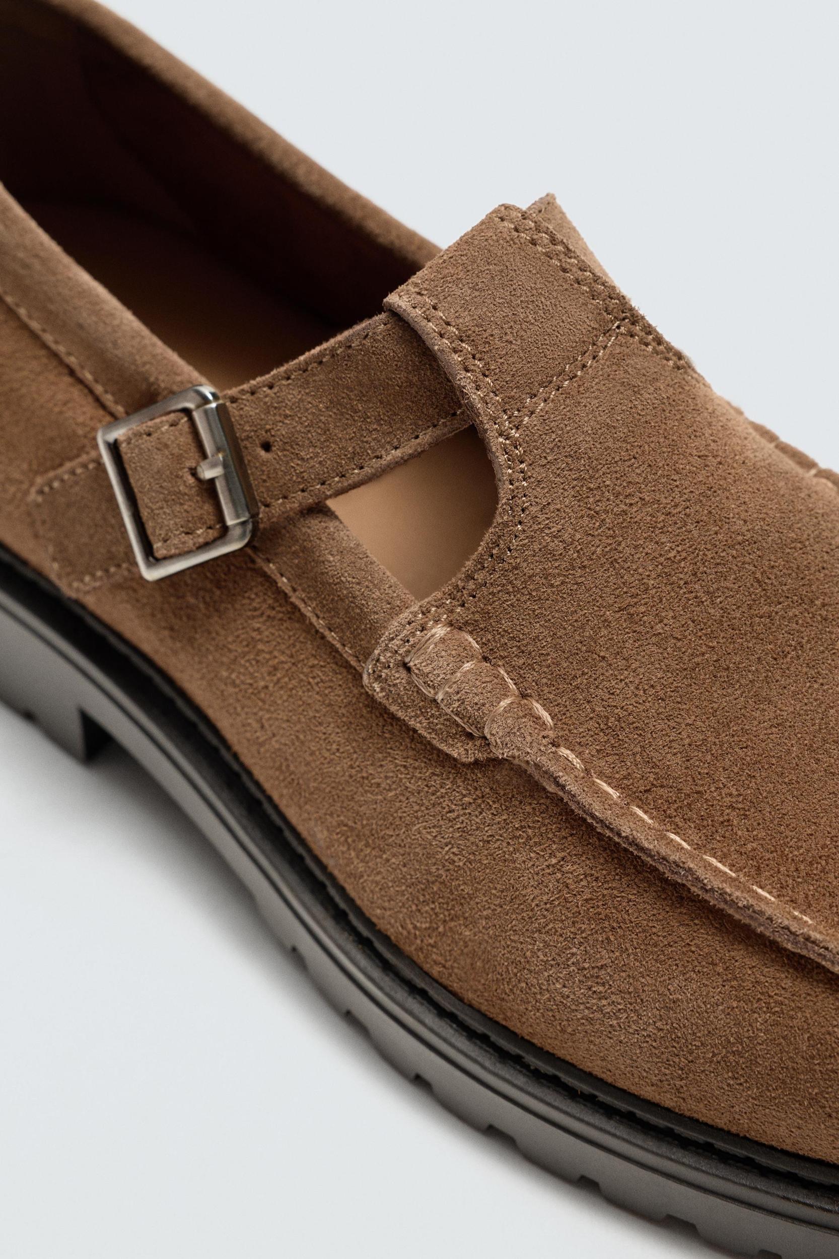 LEATHER BUCKLE SHOES Product Image