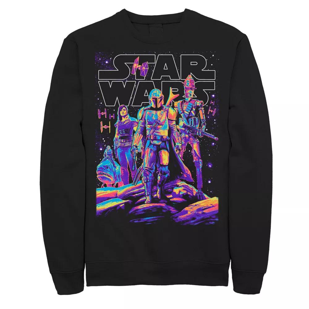 Big & Tall Star Wars: The Mandalorian Light It Up Sweatshirt, Mens Product Image