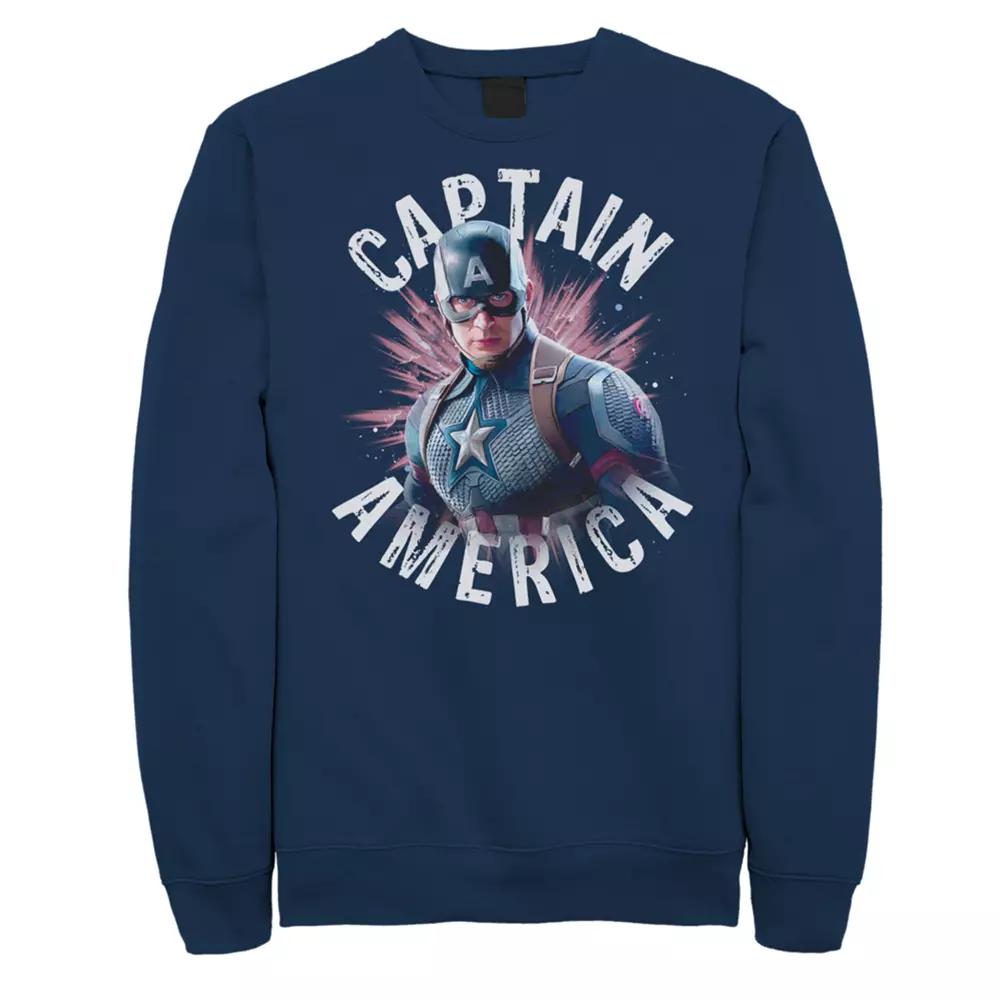 Men's Marvel Avengers Endgame Captain American Sweatshirt,  Product Image