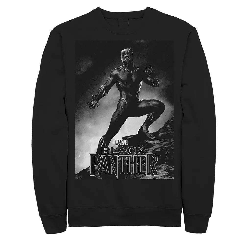 Men's Marvel Black Panther Movie Shadow Cliff Stance Sweatshirt,  Product Image