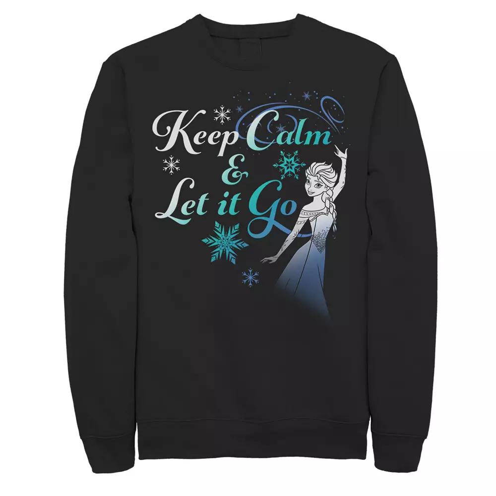 Men's Disney's Frozen Elsa Keep Calm & Let It Go Sweatshirt,  Product Image