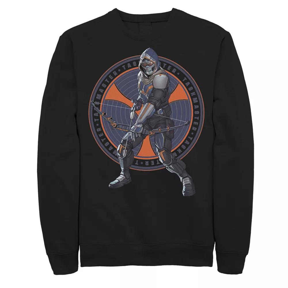 Men's Marvel Black Widow TaskMaster Coin Portrait Sweatshirt,  Product Image