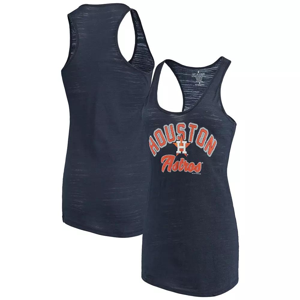 Women's Soft as a Grape Navy Houston Astros Multicount Racerback Tank Top,  Product Image