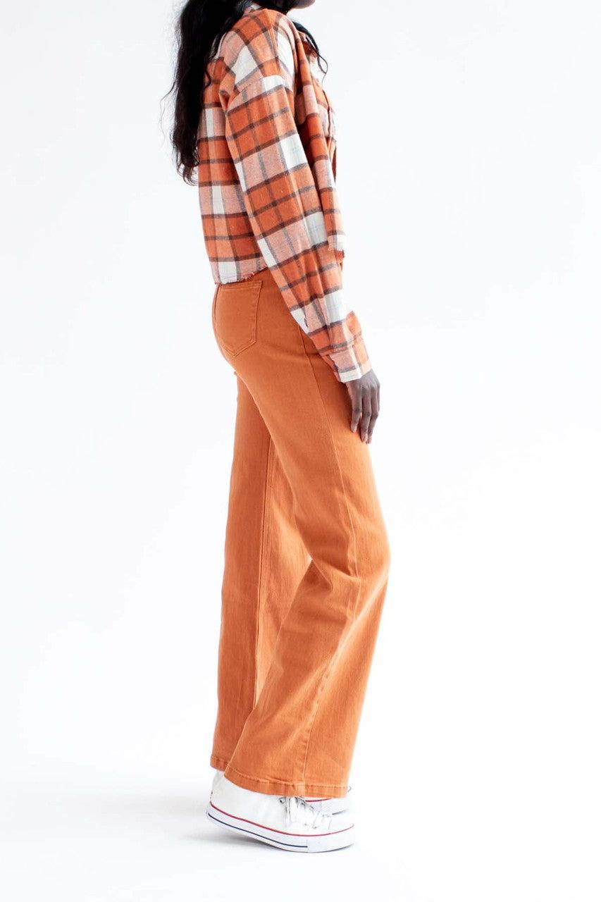 Adobe High Rise Wide Leg Pants Product Image