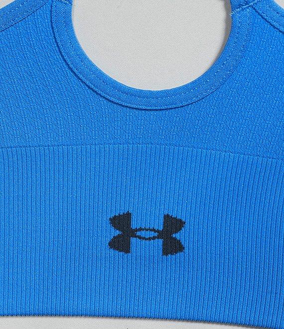 Under Armour Solid 4-Way Stretch Vanish Seamless Scoop Neck Sports Bra Product Image