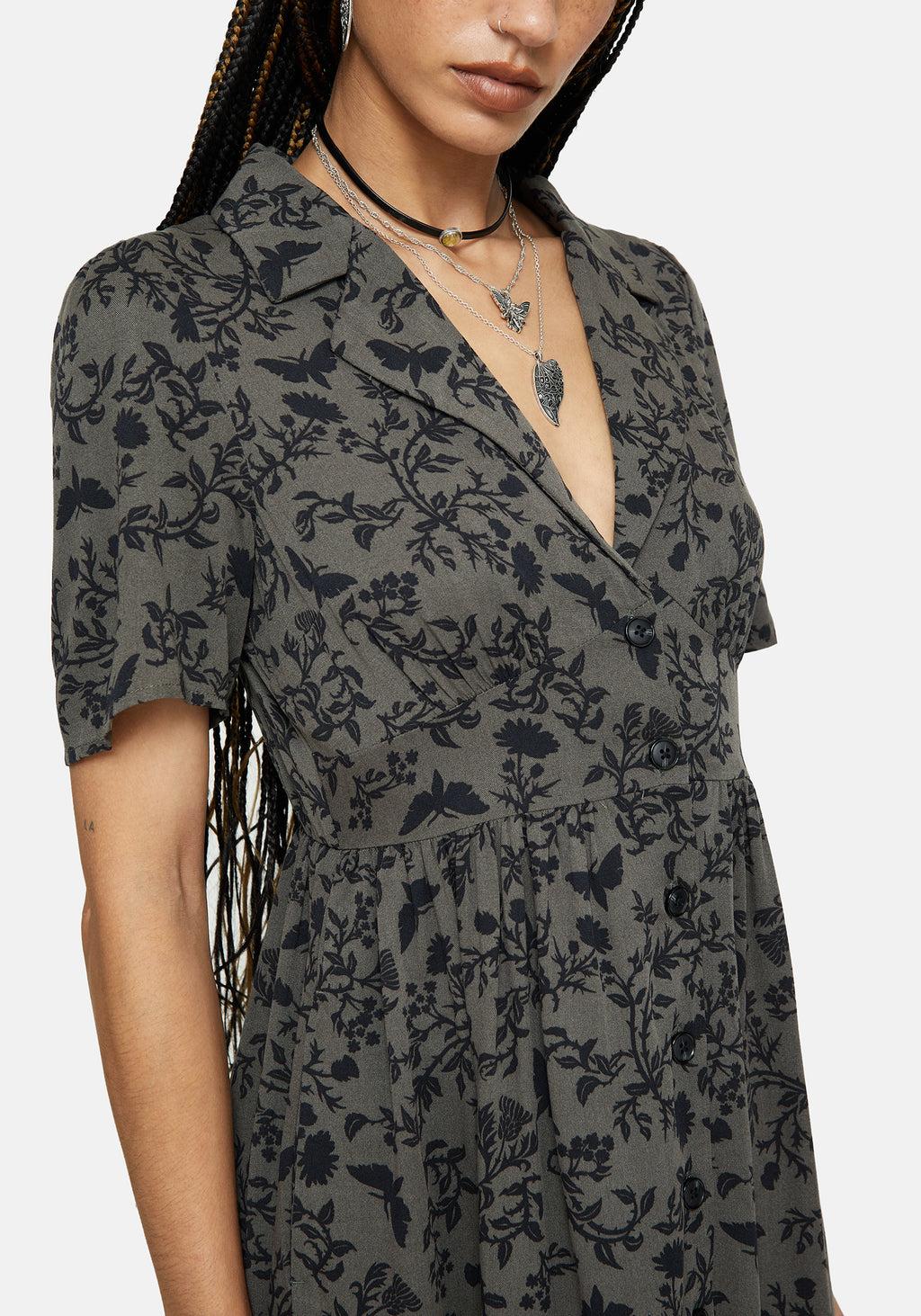 Morgana Midi Shirt Dress - Green Product Image