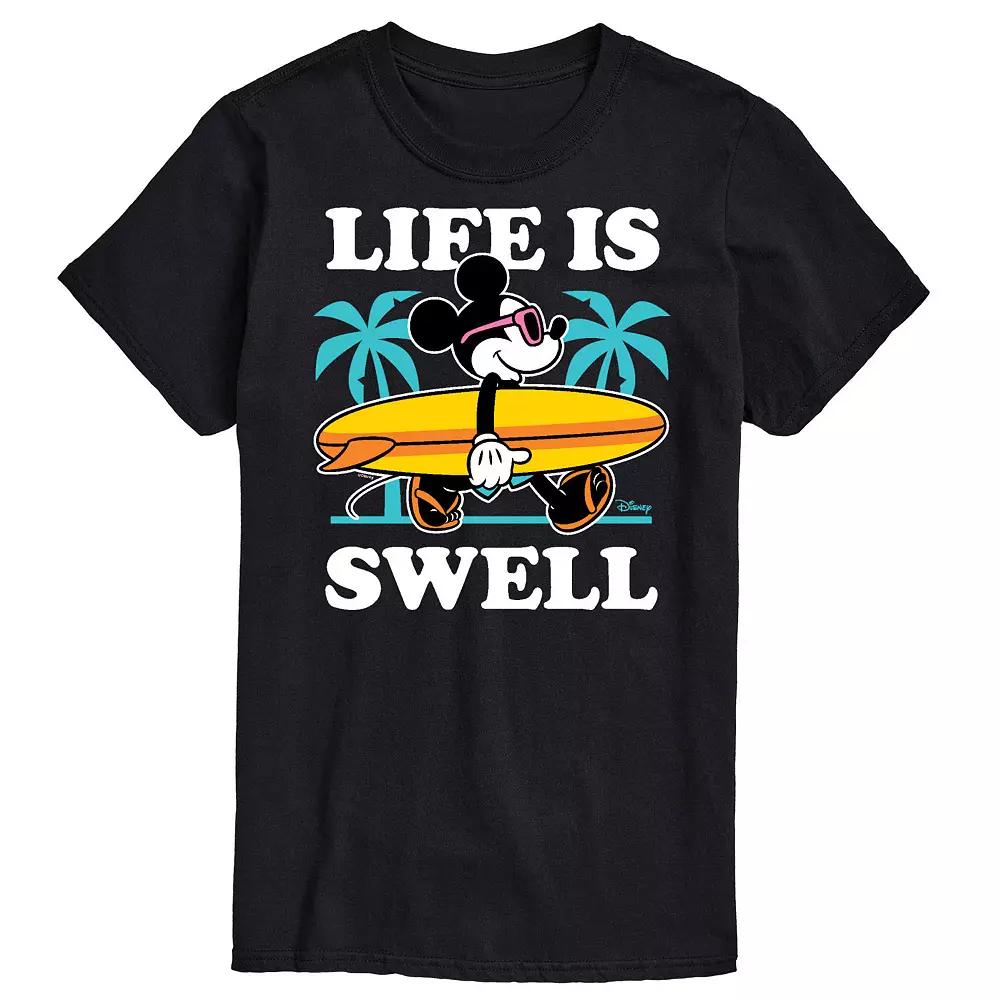 Disney's Mickey Mouse Big & Tall Life Is Swell Graphic Tee, Men's,  Product Image
