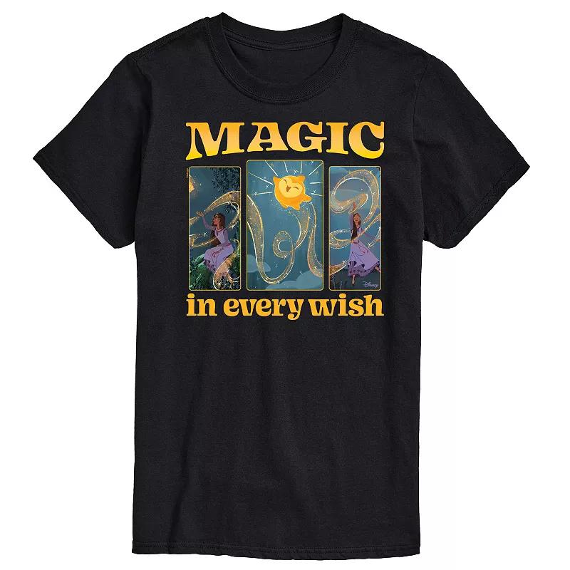 Disneys Wish Asha & Star Mens Magic In Every Wish Graphic Tee Product Image