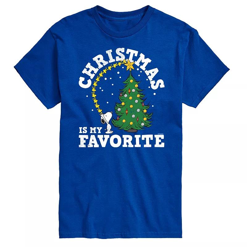 Big & Tall Peanuts Christmas Favorite Tee, Men's,  Product Image