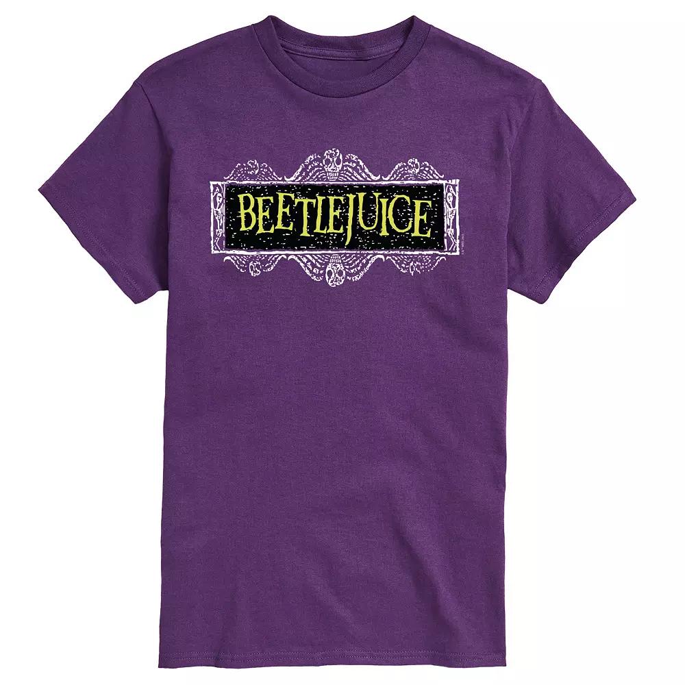 Big & Tall Beetlejuice Logo Graphic Tee, Men's,  Product Image