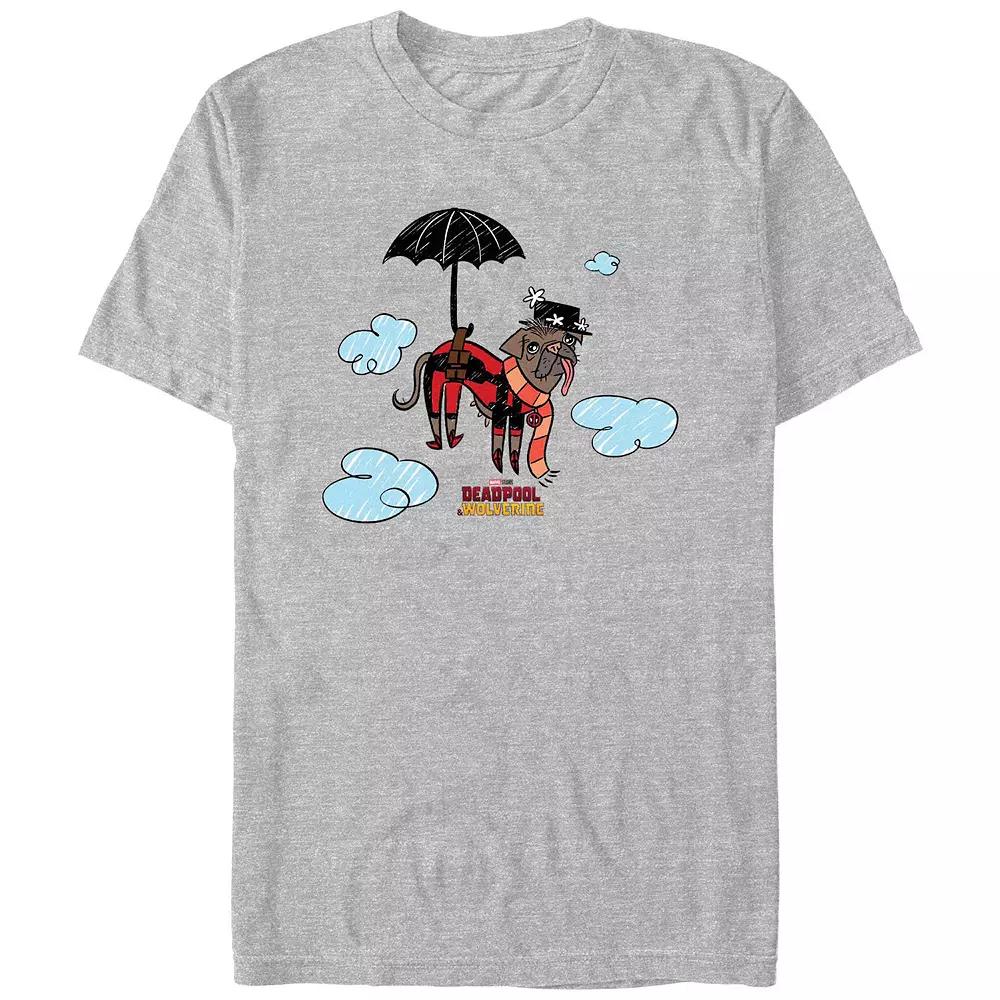 Men's Deadpool And Wolverine Dogpool Mary Poppins Parody Graphic Tee,  Product Image