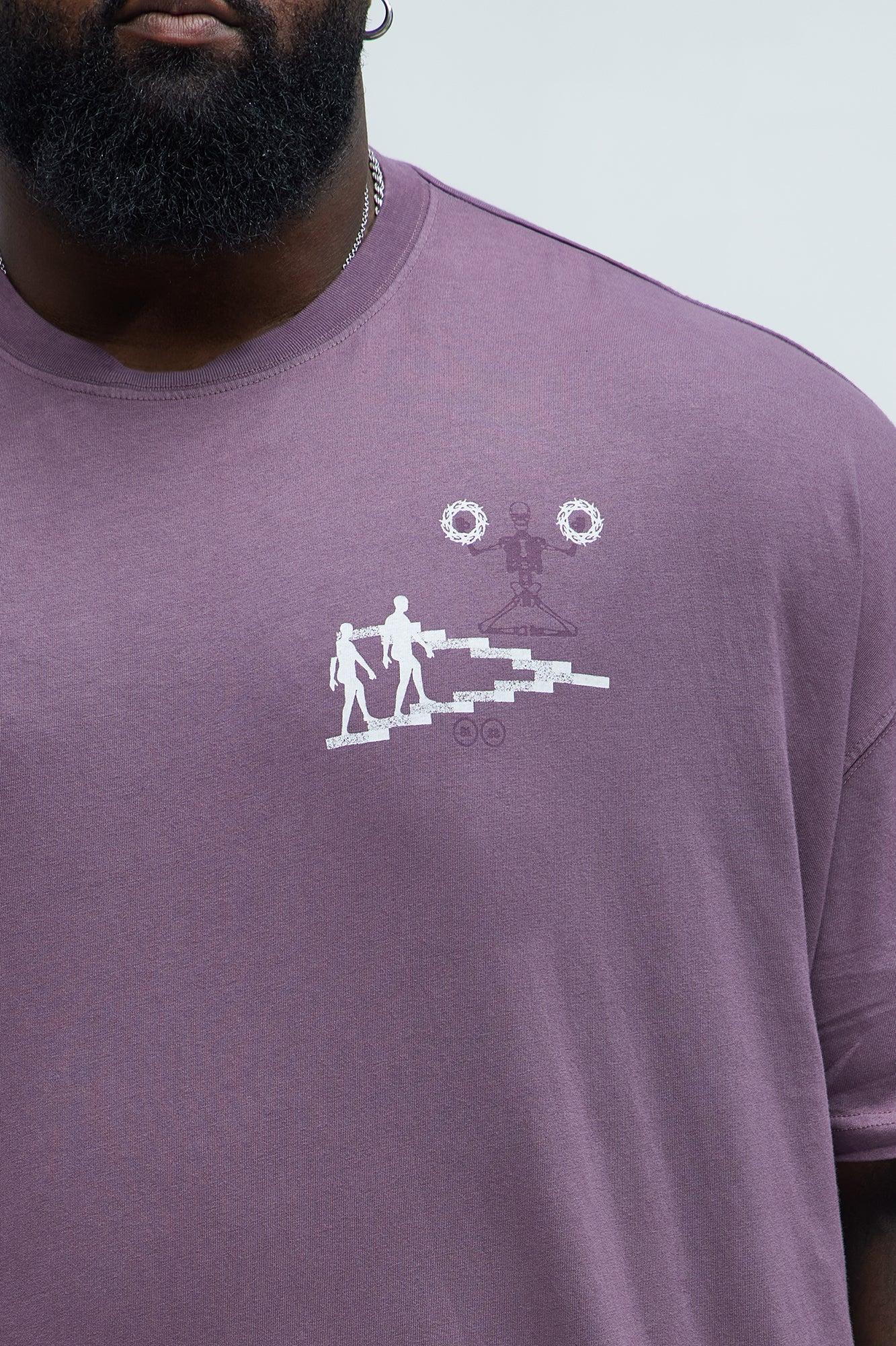 Beyond The Flesh Oversized Short Sleeve Tee - Purple Product Image