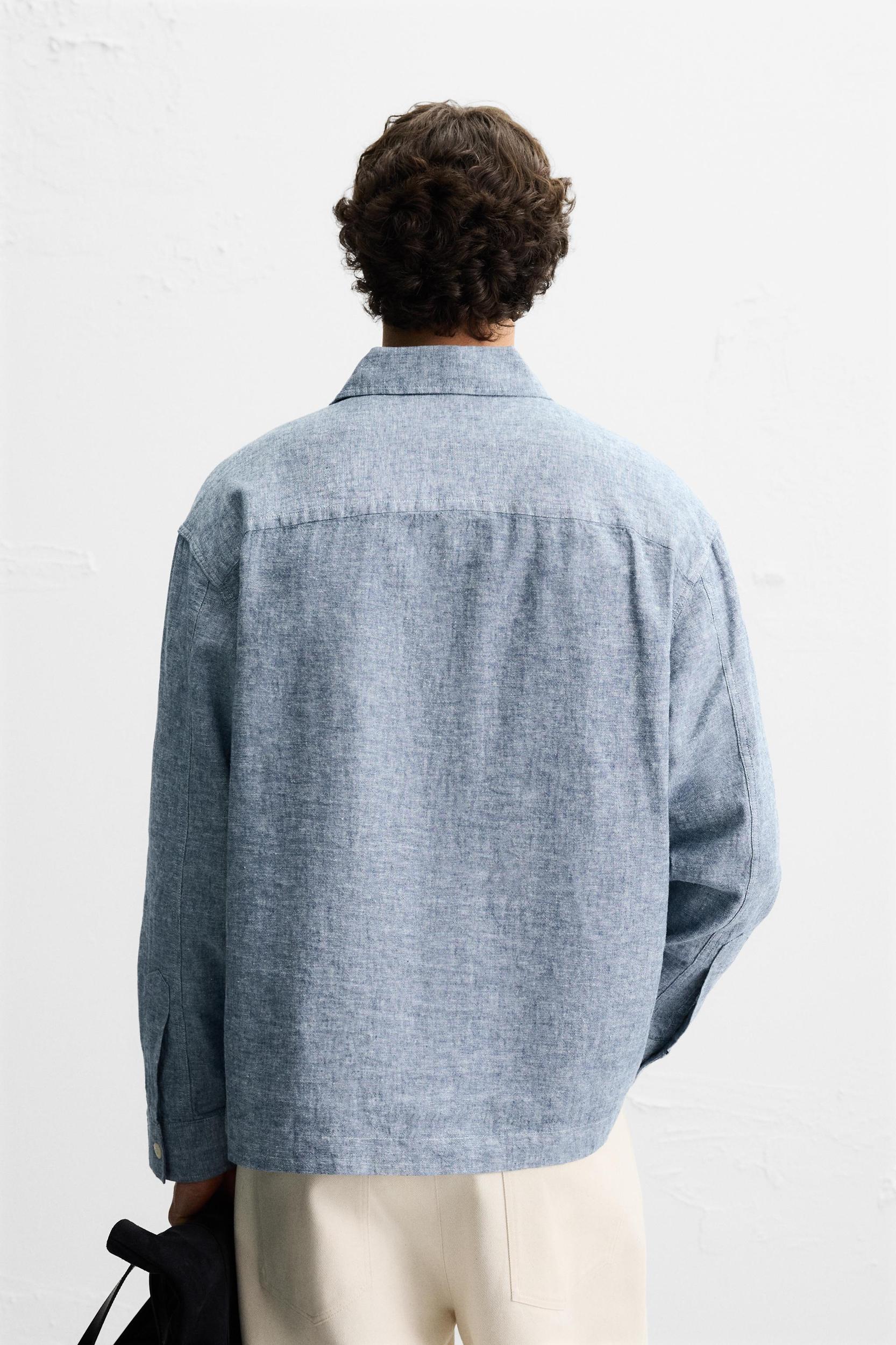 LINEN - COTTON POLO SHIRT Product Image