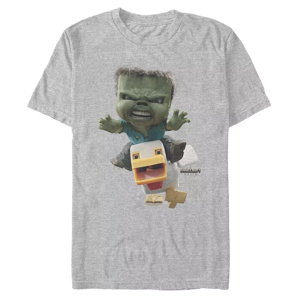 Men's Minecraft Chicken Jockey Attack Graphic Tee,  Product Image