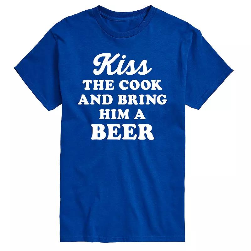 Men's Kiss The Cook Bring A Beer Tee,  Product Image