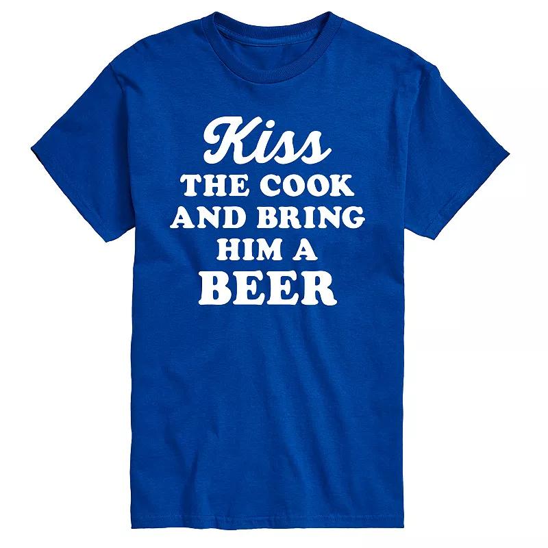 Men's Kiss The Cook Bring A Beer Tee,  Product Image