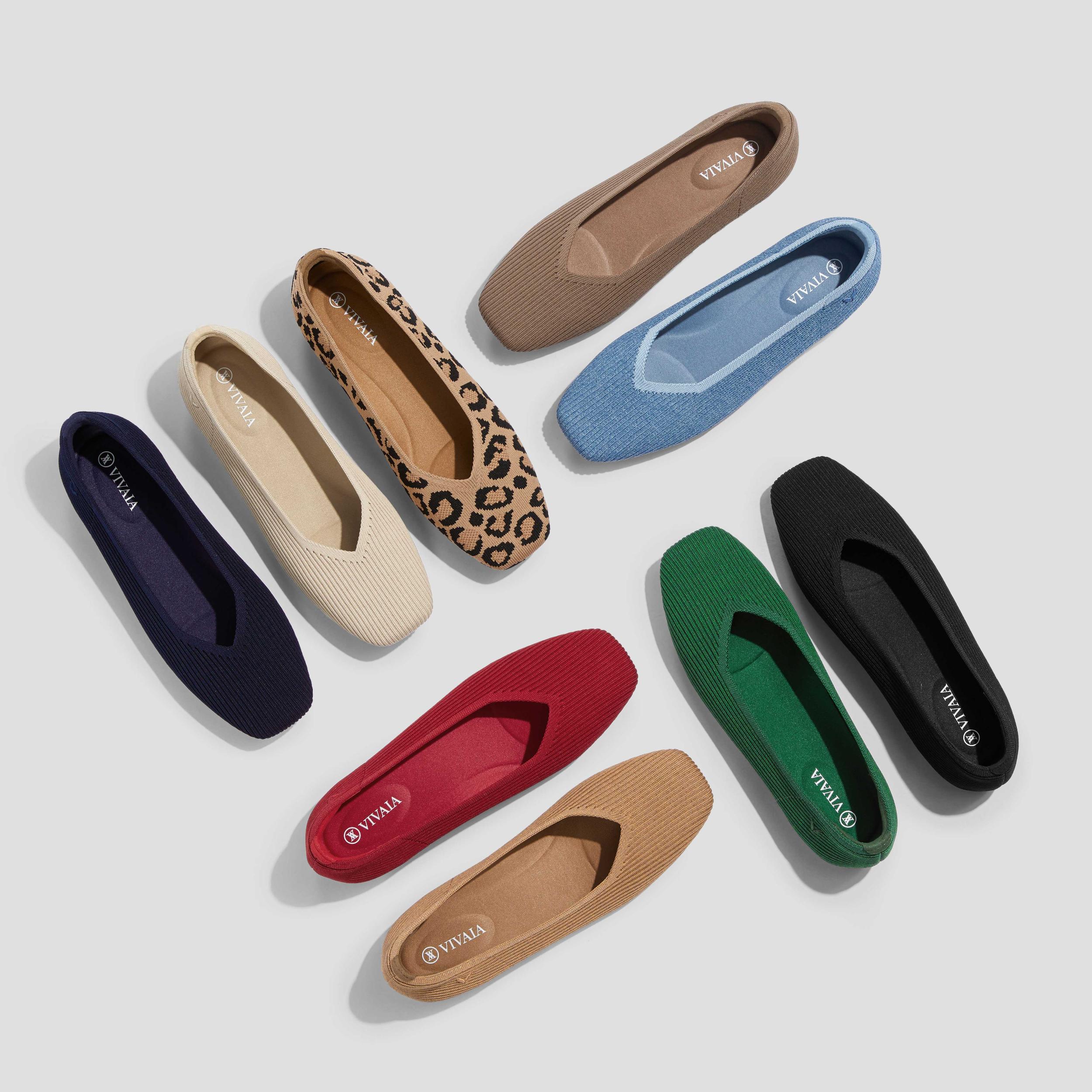 Square-Toe V-Cut Flats(Margot 2.0) Product Image