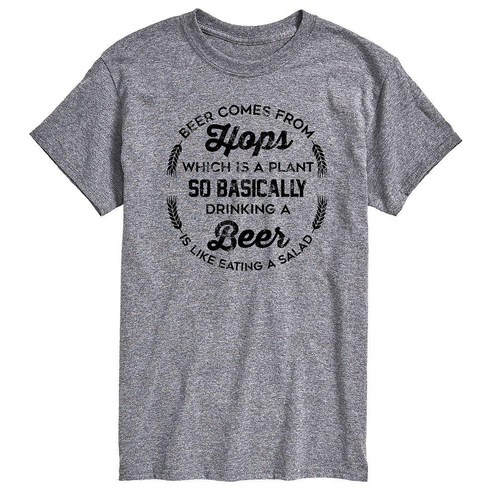 Men's Beer Comes From Hops Graphic Tee,  Product Image