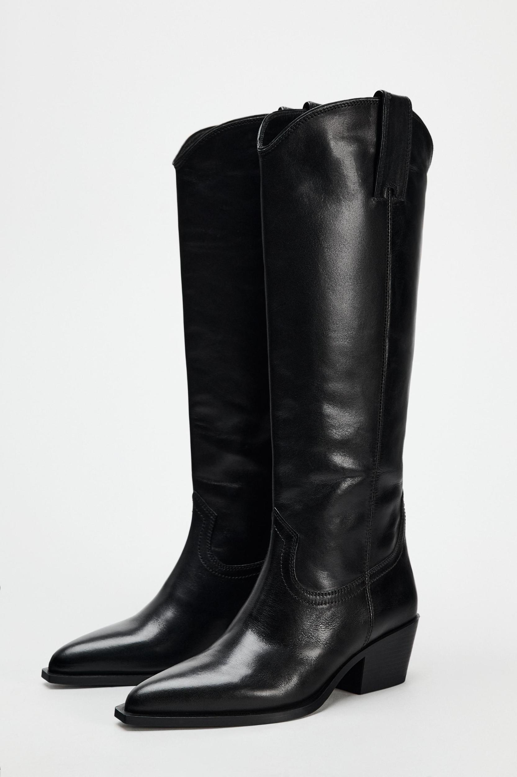 LEATHER COWBOY BOOTS Product Image