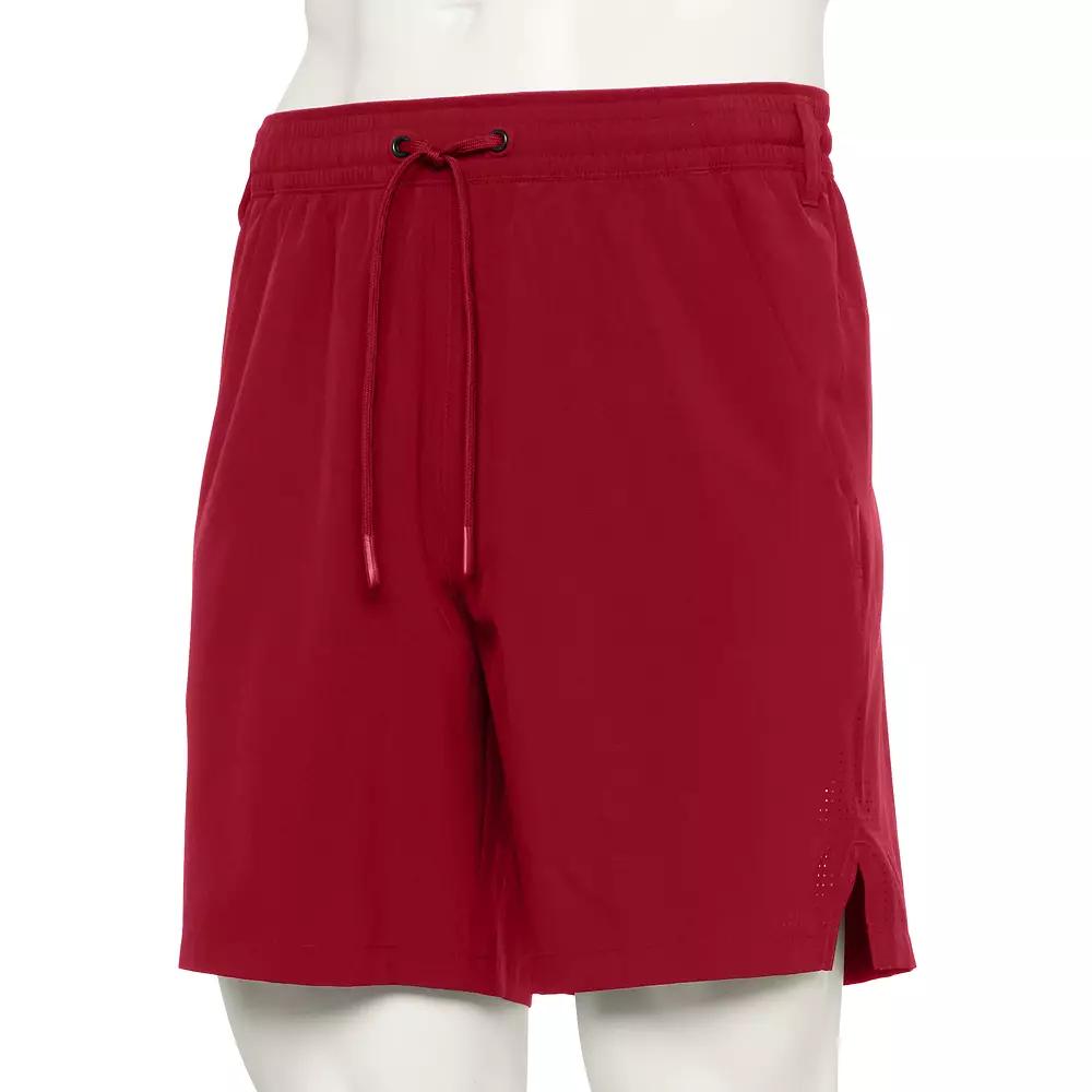 Men's Tek Gear® Adaptive Train Shorts, Size: Large, Red Flower Product Image