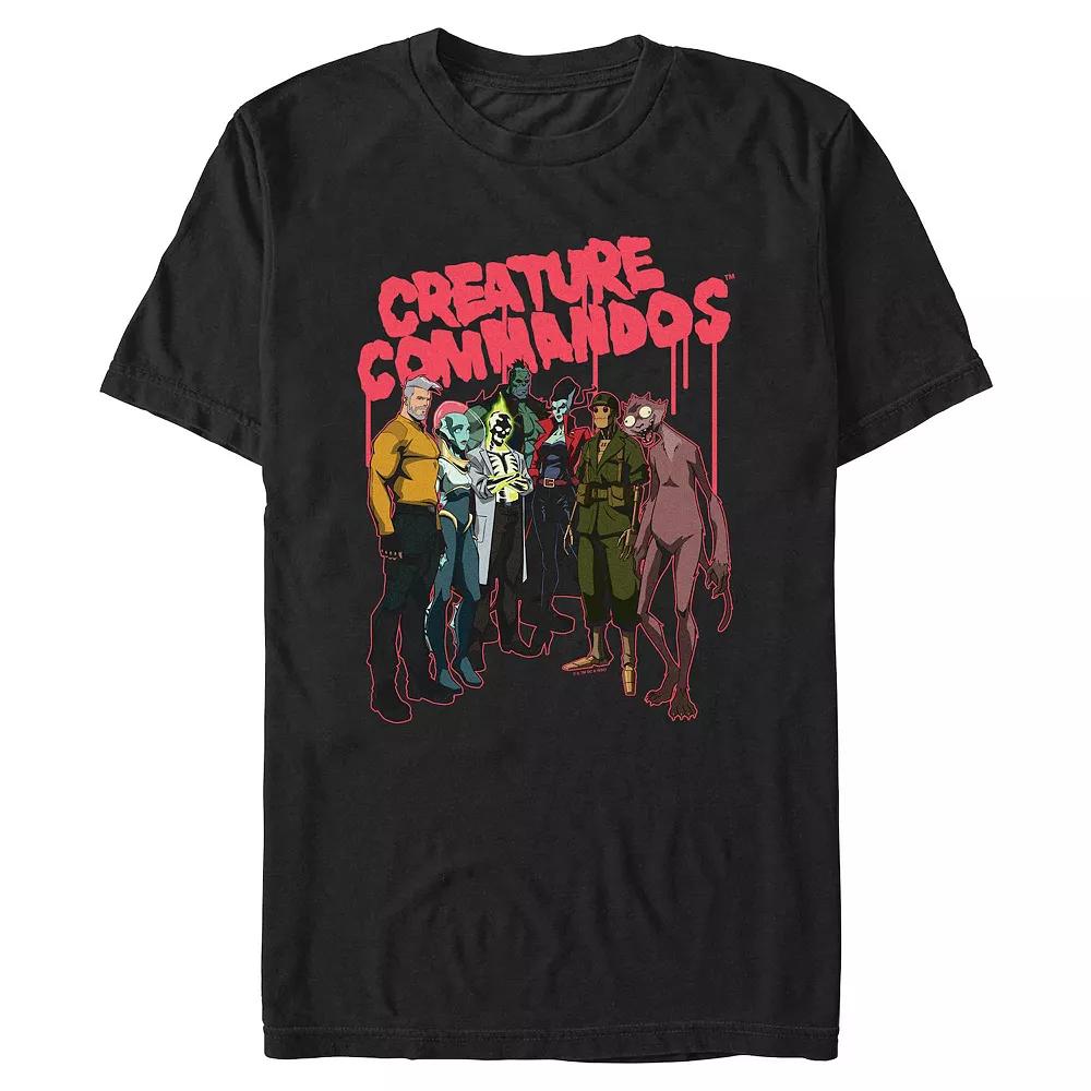 Men's Creature Commandos Crew Portrait Graphic Tee,  Product Image