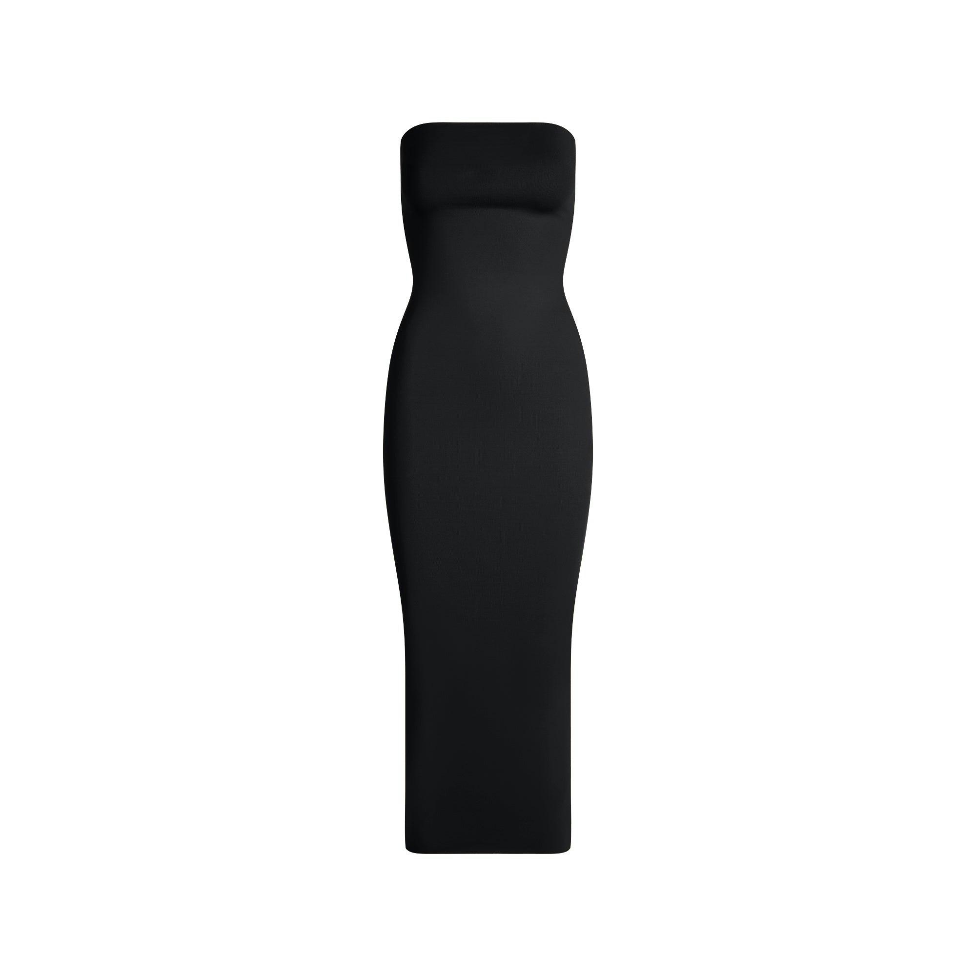 ICONIC SWIM CONVERTIBLE TUBE DRESS | OBSIDIAN Product Image