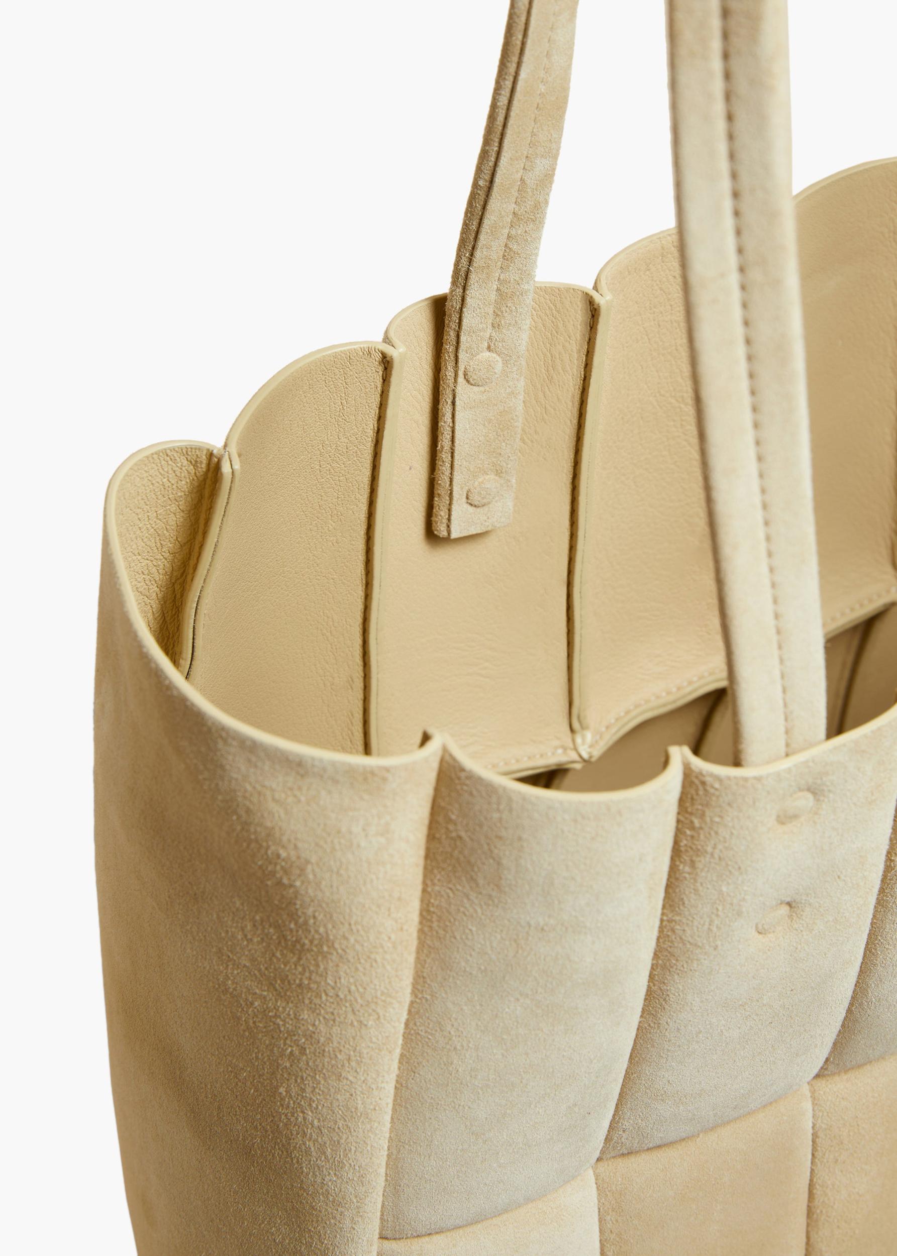 Zoe Tote in Beige Suede Product Image